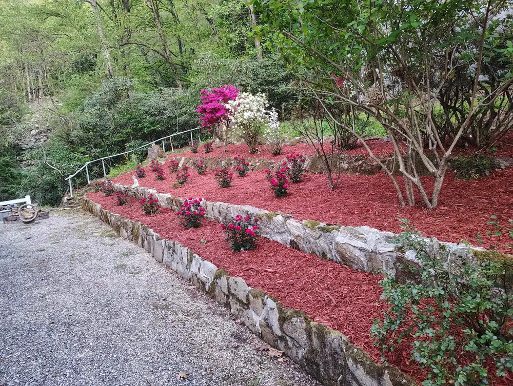 Landscaped property in Weaverville, NC maintained by Ruben's Landscaping
